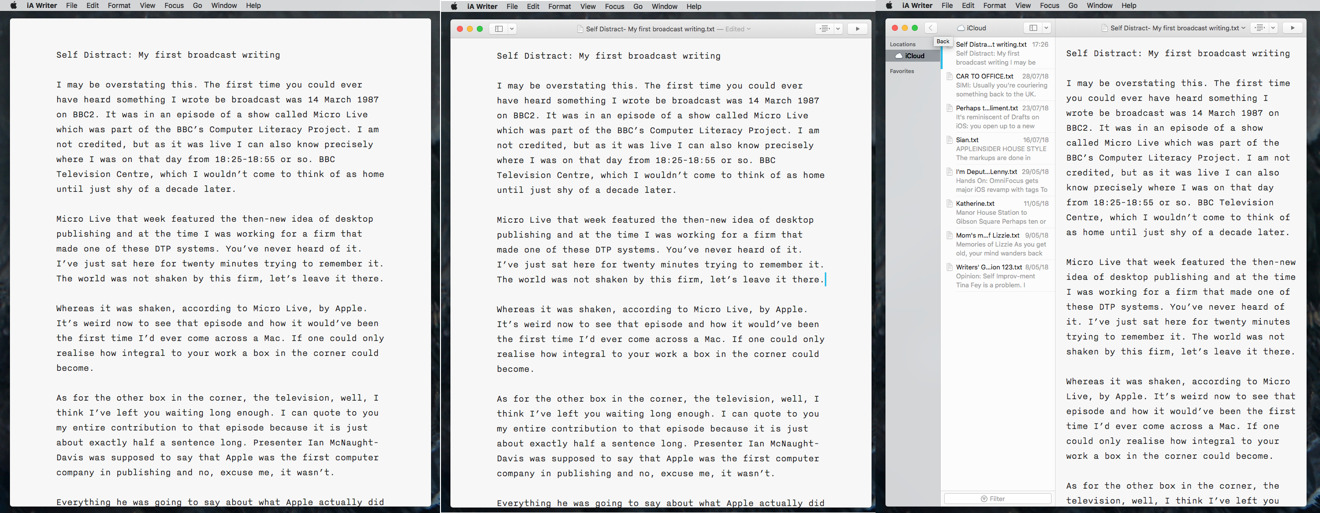 iA Writer screenshot 2